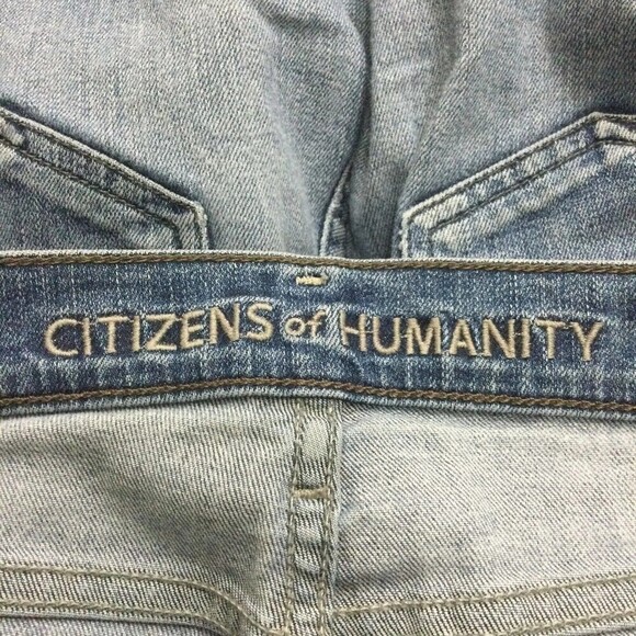 Citizens Of Humanity Rocket Crop High Rise Skinny Blue Denim Jeans Women Size 26 - Picture 6 of 11